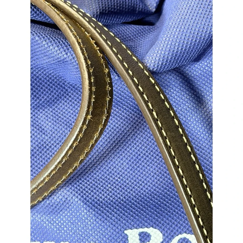 Dooney & Bourke Ostrich Embossed Leather Satchel Crossbody Gray Bag (A2961)‎